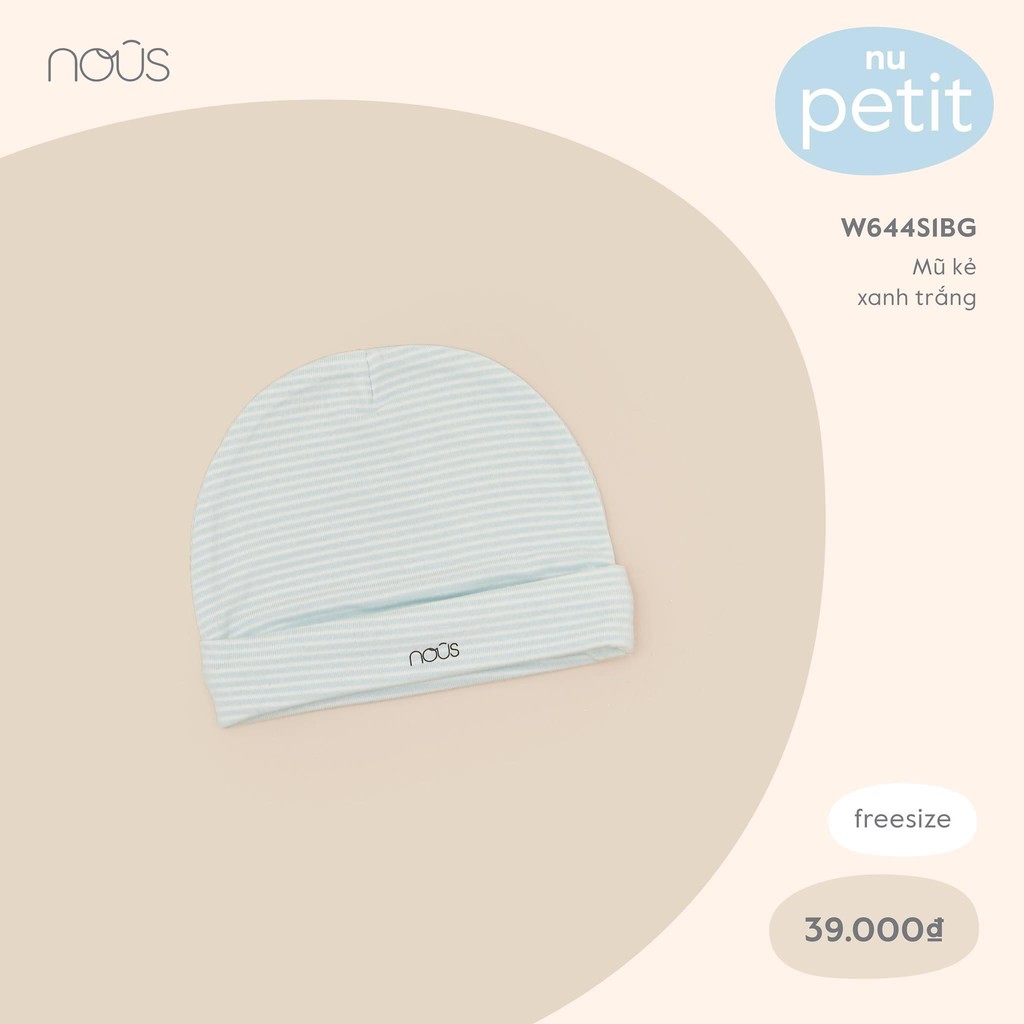 Set 1 Mũ , Bao Chân , Bao Tay Nous Dành Cho Bé Sơ Sinh