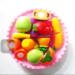 Giỏ đồ chơi cắt hoa quả