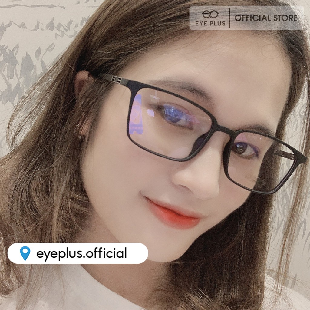 Gọng kính cận Eye Plus nam nữ vuông N240 siêu dẻo 2188