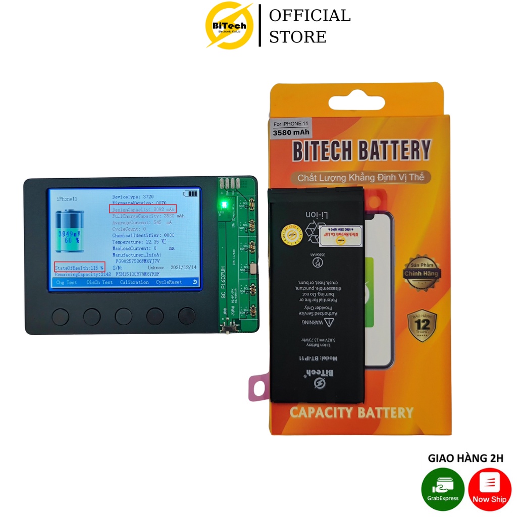Pin điện thoại dung lượng cao BITECH BT-11 ( dung lượng 3580 mAh )
