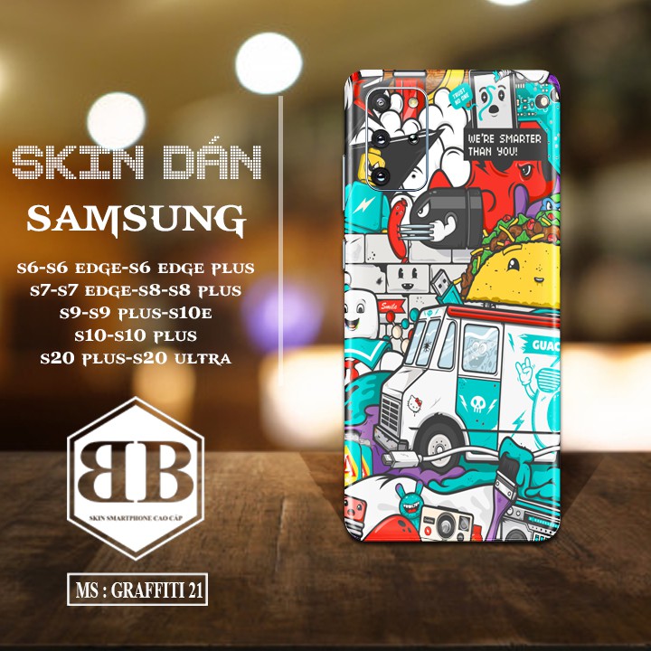 Dán Skin điện thoại SamSung s6 s6 edge s6 edge plus s7 s7 edge s8 s8 plus s9 s9 plus s10 s10 plus s10e s20 plus s20ultra