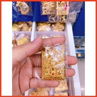 Các Mẫu Mặt Dây Chuyền Nam Hình Con Rồng Vàng Đính Đá Uy Nghiêm