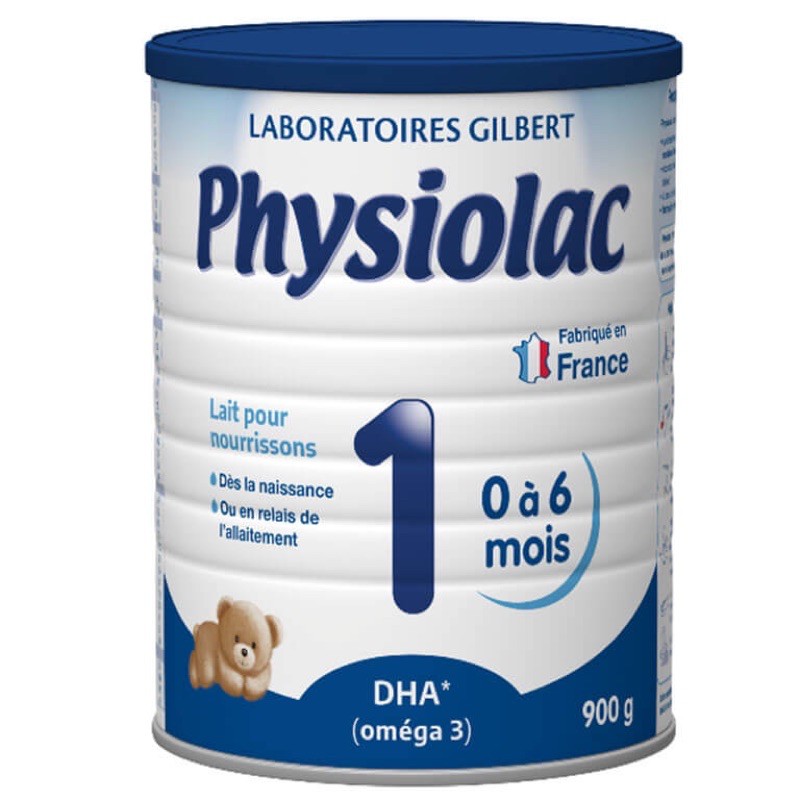 Sữa bột Physiolac số 1 loại 900gr (mẫu mới)