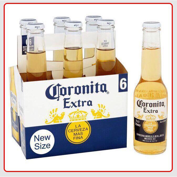 Lốc 6 Chai Coronita Extra 4.6% – Chai 210ml
