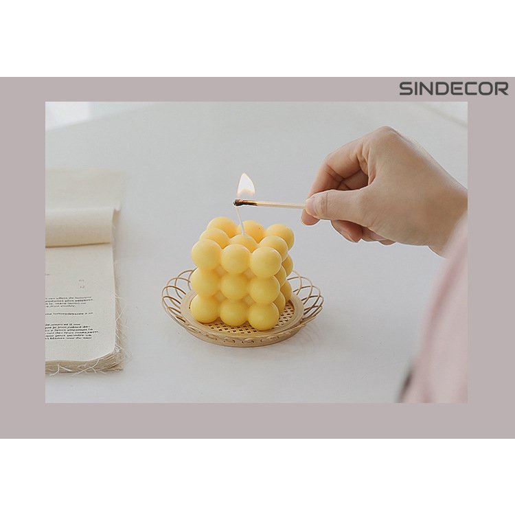 Nến thơm rubik rubic đậu nành tự nhiên nến khối lập phương decor sindecor