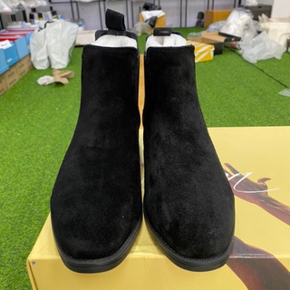 Giày chelsea boot da lộn đen cao cấp