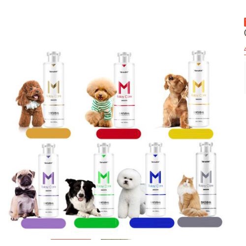 Sữa Tắm Chó Mèo Cao Cấp M ROLAY CARE - 500ml, Mượt lông, Khử mùi hôi,lưu hương cực lâu