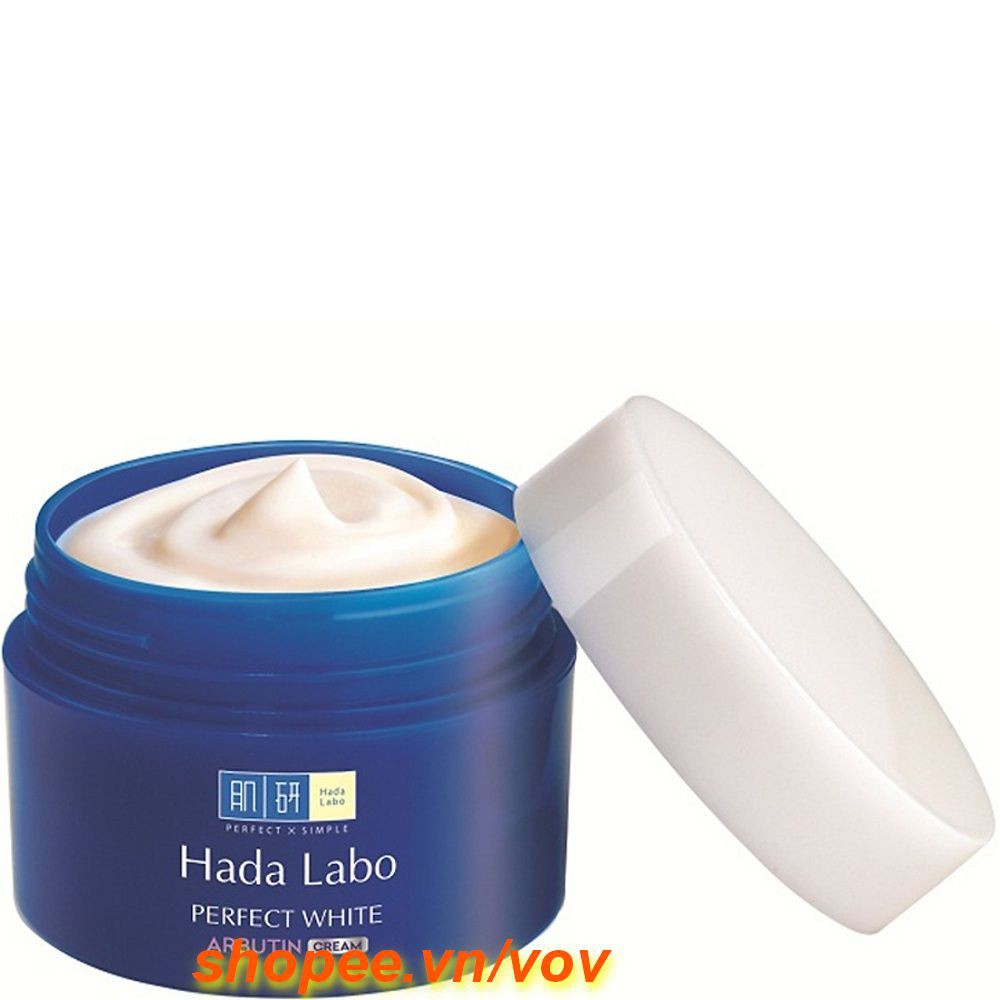 Kem dưỡng trắng mượt vượt trội Hada Labo Perfect White Arbutin Cream 50g 100% chính hãng, vov cung cấp và bảo trợ.