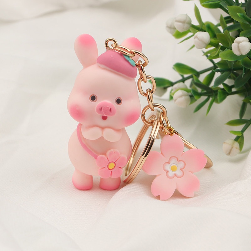 Móc gắn chìa khóa hình chú heo xinh xắn