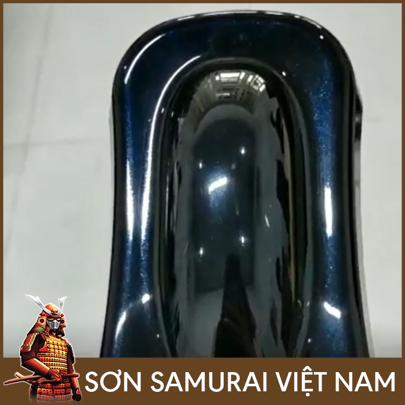 Sơn samurai màu đen pha lê xanh H931 - Chai sơn xịt samurai màu đen pha lê xanh