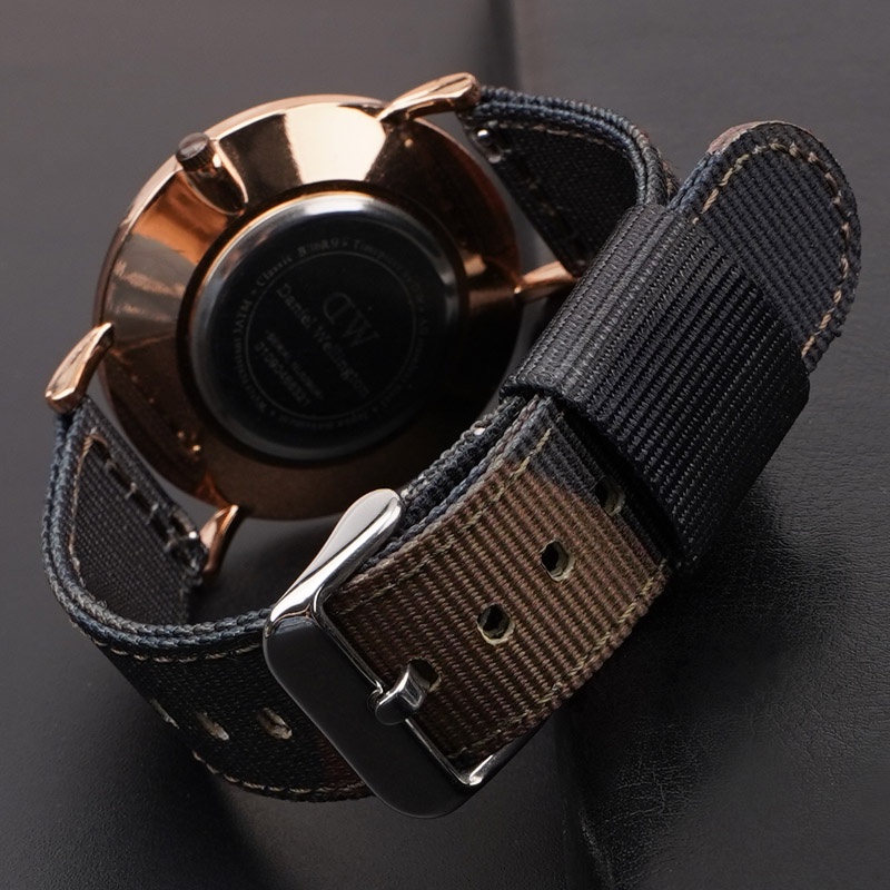 Dây Nylon Họa Tiết Rằn Ri Chất Lượng Cao Cho Đồng Hồ Thông Minh Huawei GT Nato 18mm 20mm 22mm 24mm