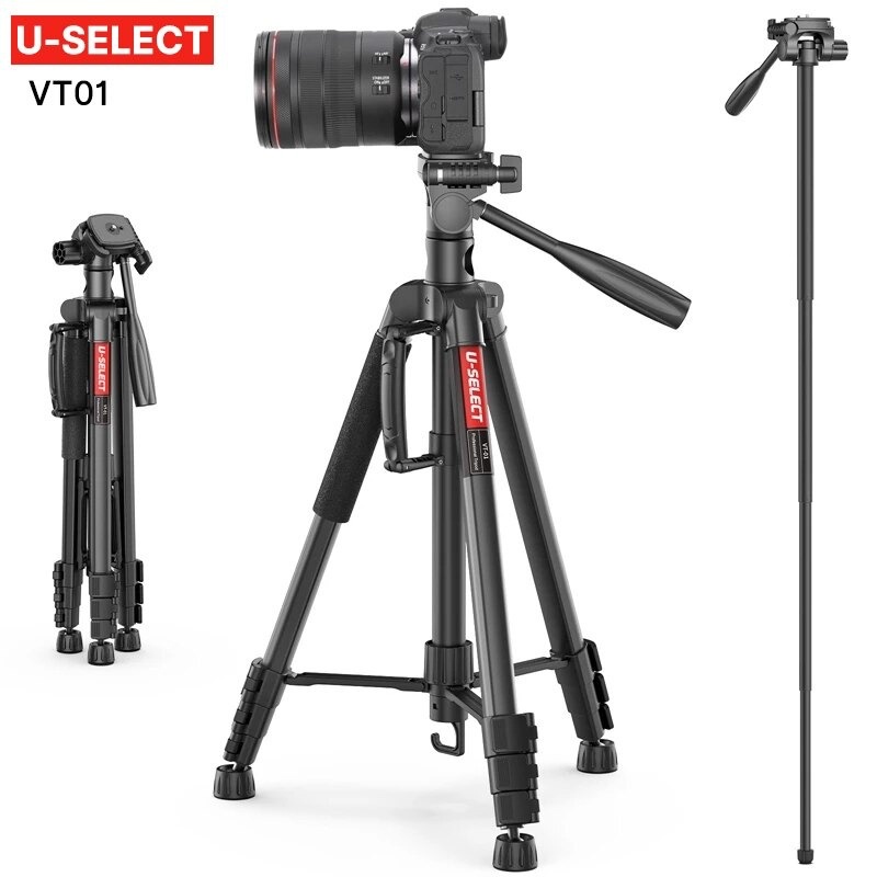 Ulanzi U-SELECT VT-01 - Chân Đế Cho Máy Ảnh, Máy Quay, Smartphone, Tải Trọng 3kg, Xoay Ngang Dọc, Chụp Trên Xuống