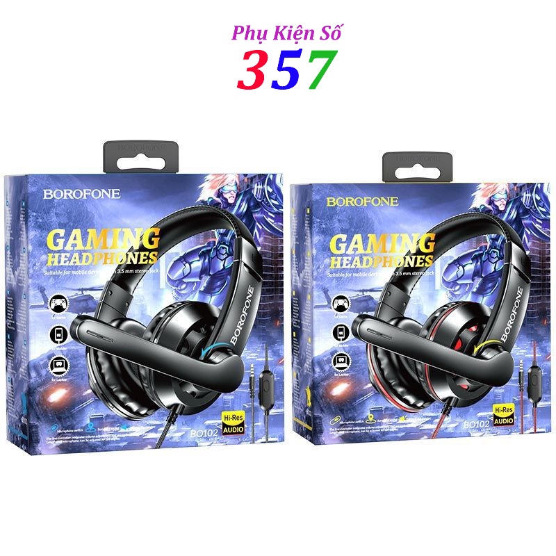 Tai nghe gaming Borofone BO102 tai nghe chụp tai chống ồn dành cho game thủ