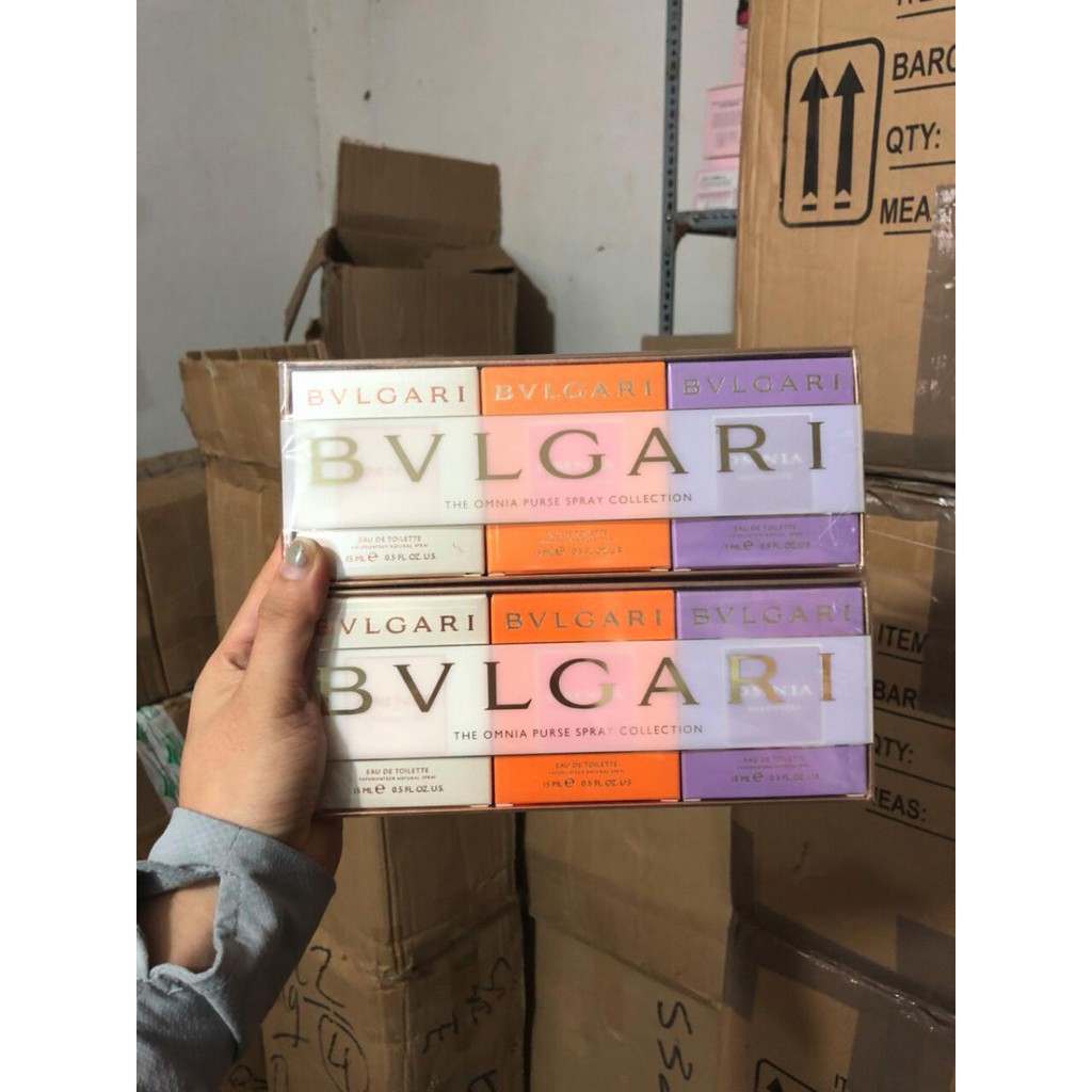 Set 3 chai nước hoa nữ BVLGARI OMNIA