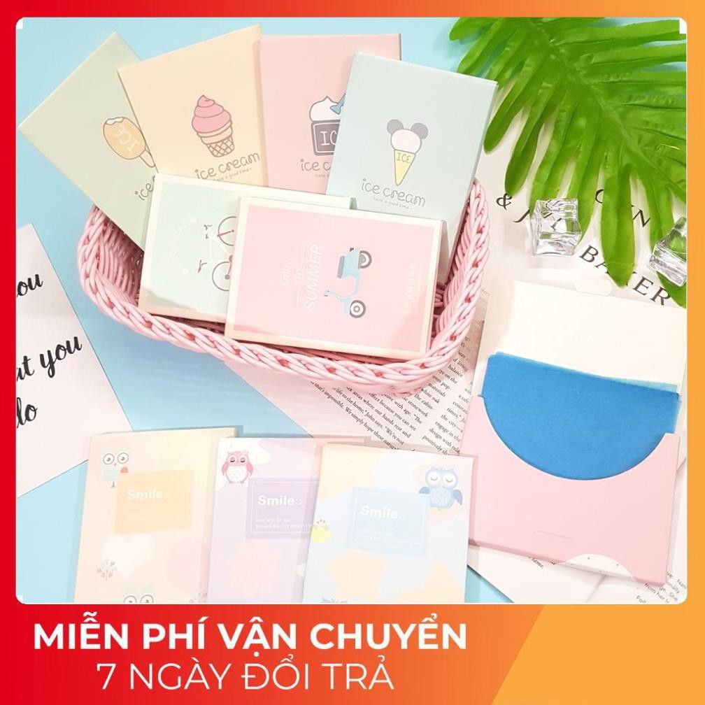 [FREESHIP] Một Gói 50 Tờ Giấy Thấm Dầu Hàng Nội Địa Trung