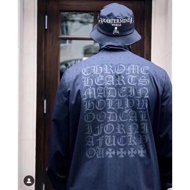 Áo khoác unisex logo Chrome Hearts chất liệu cao cấp thời trang phong cách
