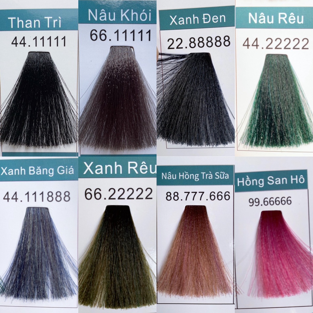 [Nataki] Màu Nhuộm Thời Trang Nataki Than Trì, Nâu Khói, Xanh Đen, Nâu Rêu, Xanh Băng Giá, Xanh Rêu,