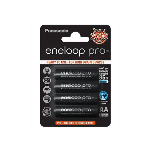 Pin sạc Panasonic AAA/AA Eneloop pro