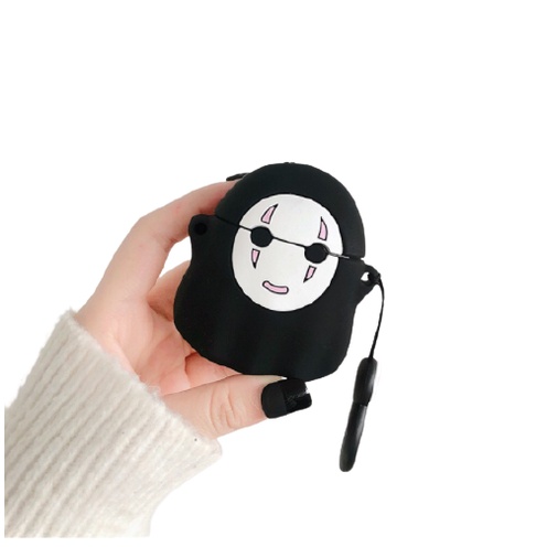 Vỏ case bảo vệ tai nghe không dây bluetooth 1/2/Pro/i12/i9/i7/tws chống va đập, kèm dây móc