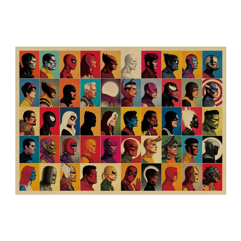 Dc poster Hình Nhân Vật Truyện Tranh Marvel 72.5x26cm