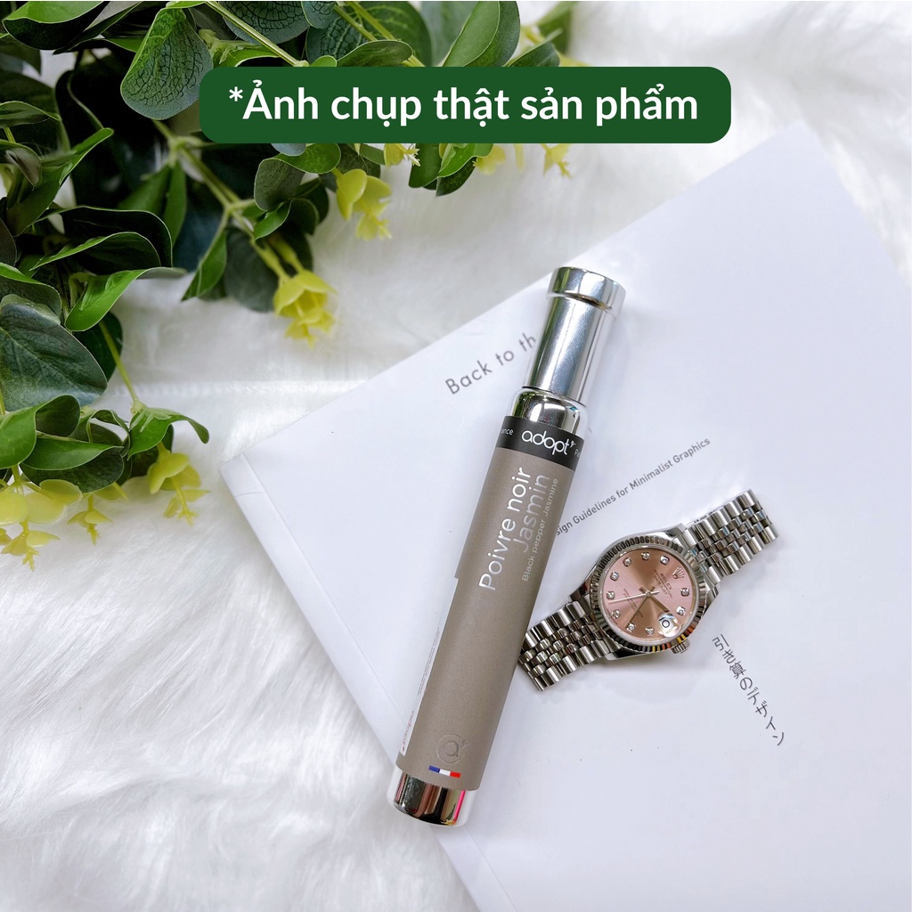 Nước Hoa Nam Adopt Hương Thơm Ấm Áp - POIVRE NOIR JASMIN Phong Cách Trẻ Trung, Nam Tính