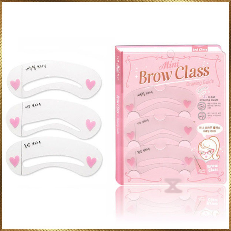 Bộ 3 Khung Kẻ Mày Mini Brow Class Drawing Guide