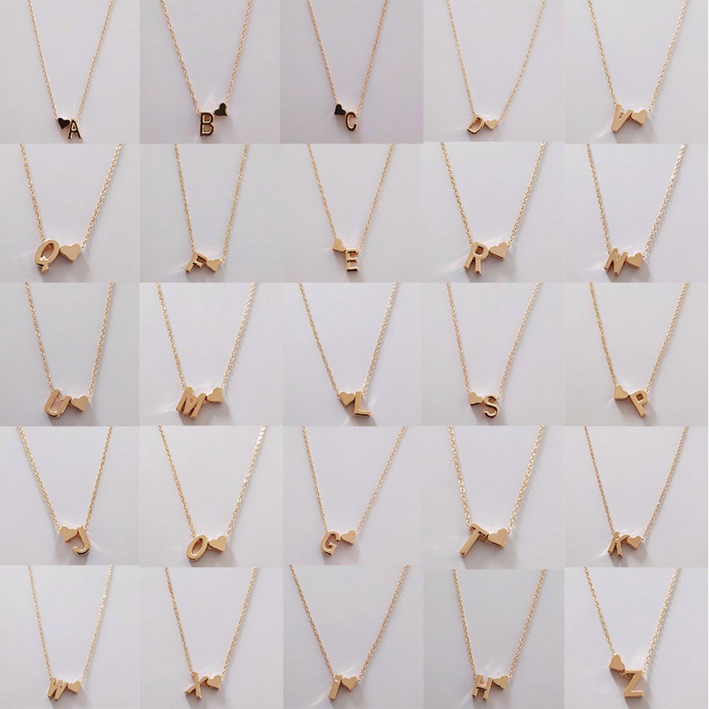 Vòng cổ Dài Mặt 26 Chữ Cái Thời Trang Dành Cho Nữ