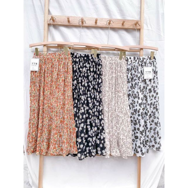 [Ảnh thật/Video Chân váy hoa xếp li nhỏ - Dorita Boutique | BigBuy360 - bigbuy360.vn