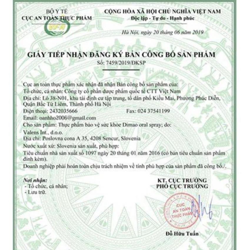 [Giá Gốc] Combo Tăng Chiều Cao Dimao Vitamin D3 + Keovon Vitamin K2 - Chai xịt 25ml