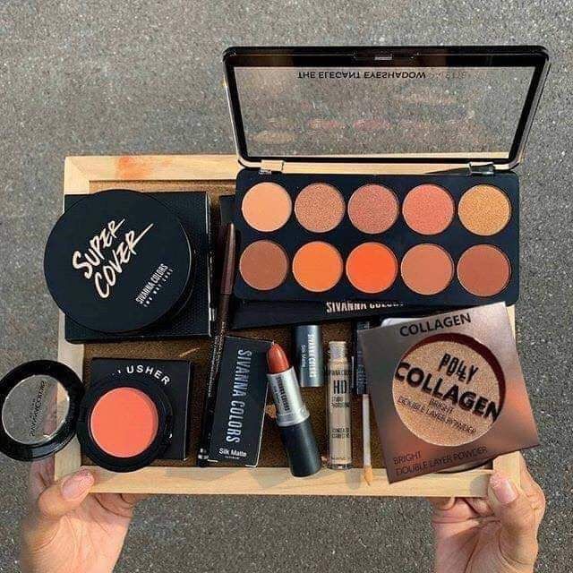 Combo 3 Bộ trang điểm [Chính hãng]  Sivanna Color gồm 07 món makeup siêu xinh.Tặng kèm 1 túi đựng mỹ phẩm.