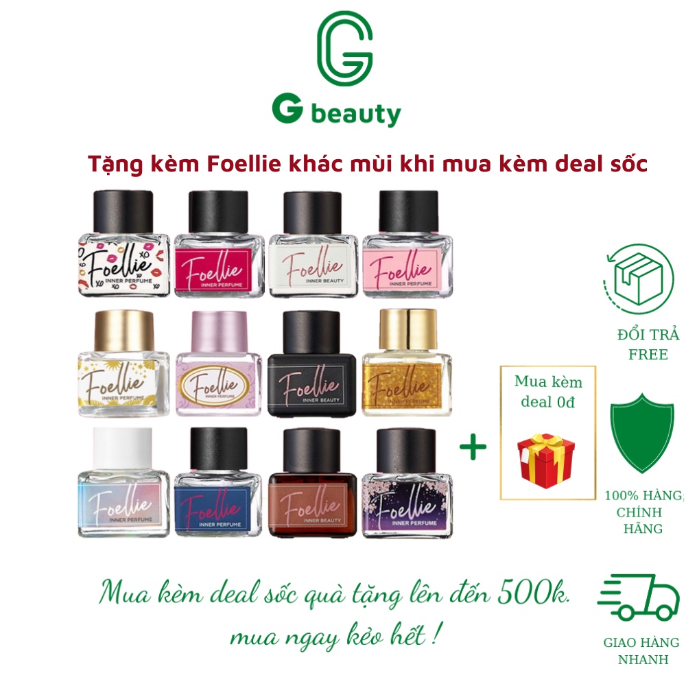 Nước hoa vùng kín Foellie 5ml chính hãng, nước hoa bim bim thơm lâu khử mùi hiệu quả dành cho cô bé