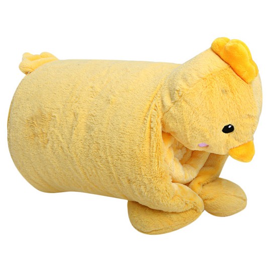 Bộ Mền Vàng Trơn Và Gối Gà Little Footprints