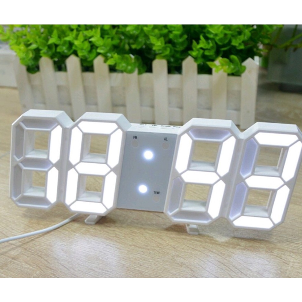 Đồng Hồ Điện Tử 3D Để Bàn hoặc Treo Tường Cao Cấp