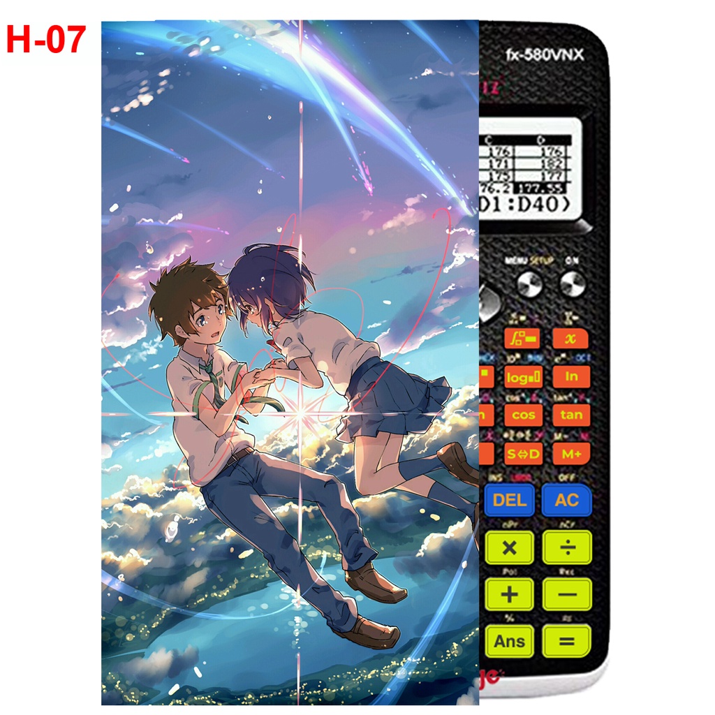 Decal Máy tính CASIO fx570, fx580...anime Your Name