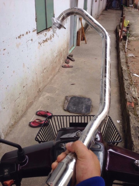 Cổ pô Inox cho raider xc,Fx125