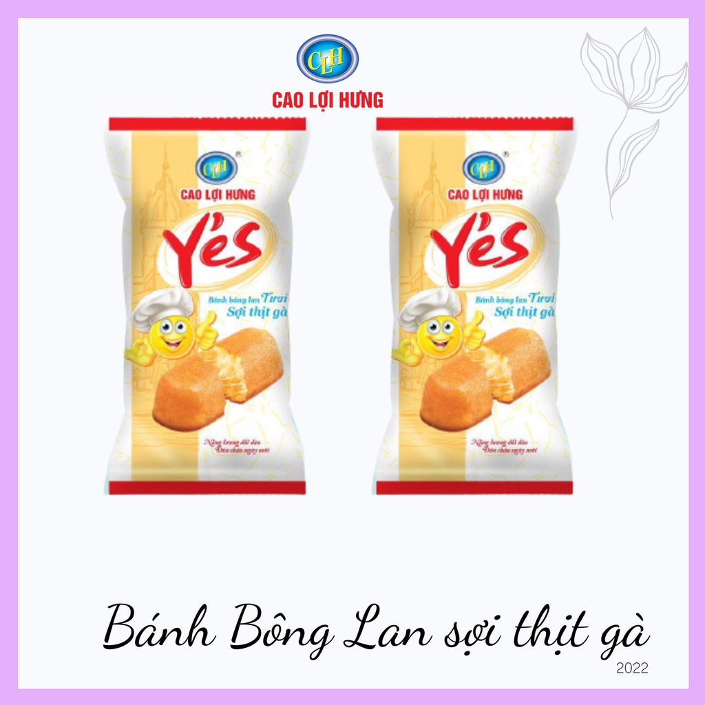 Bánh bông lan tươi sợi thịt Gà_ Cao Lợi Hưng_Bánh ăn sáng bổ sung dinh dưỡng và năng lượng_bữa sáng tiện ích