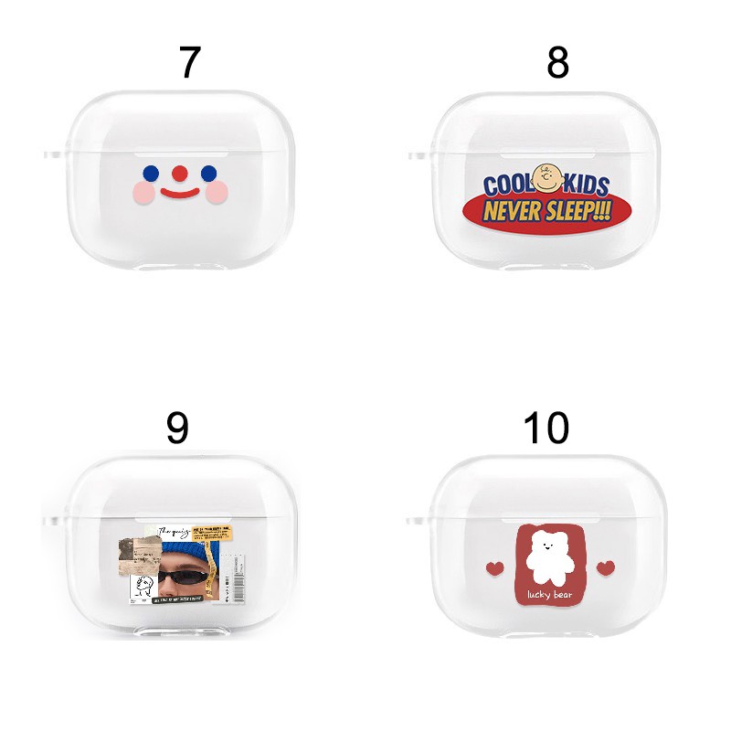 [Tặng kèm móc khoá] Case tai nghe không dây 1/2 in hình dễ thương - vỏ hộp đựng tai nghe TWS i11, i12, i13