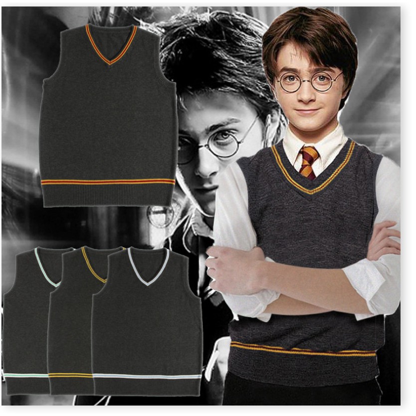 Harry Potter áo len cổ V  đồng phục