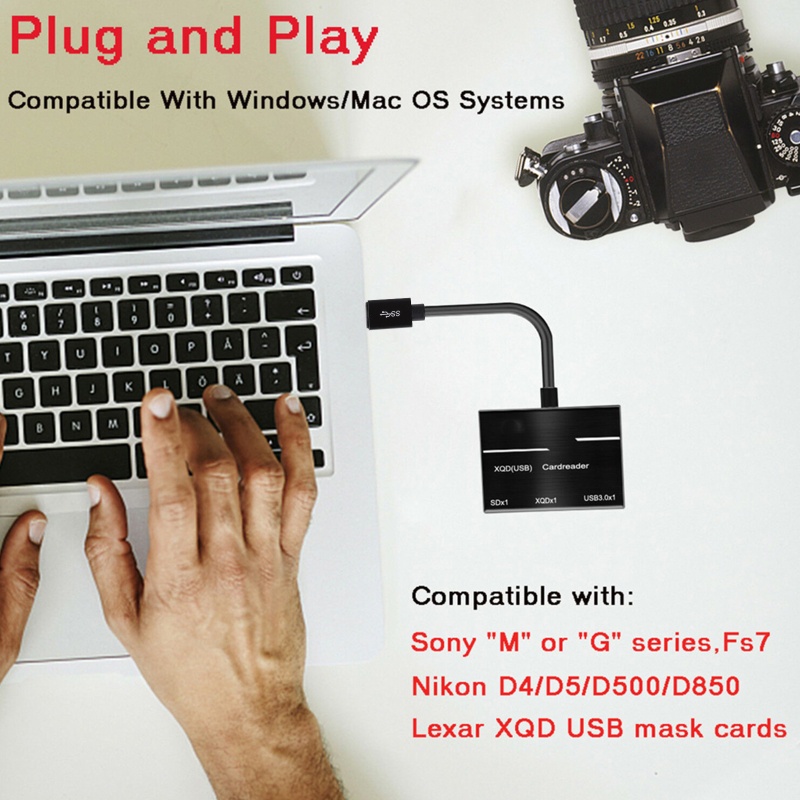 Đầu Đọc Thẻ Nhớ SD XQD USB 3.0 Tiện Dụng