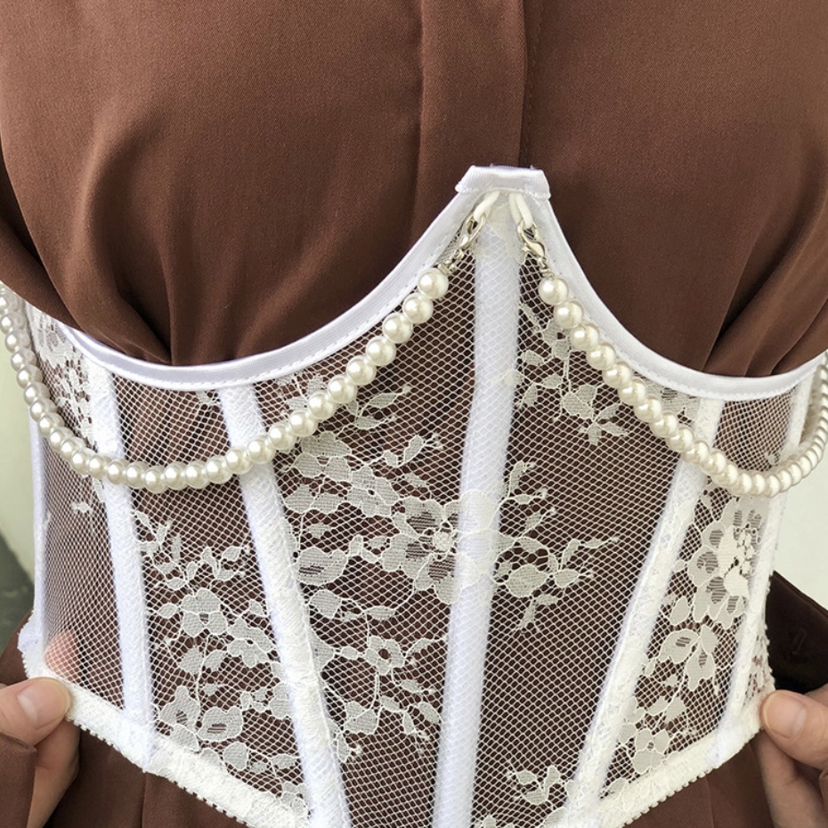 Đai corset ren nịt bụng thắt eo Lolita Belt