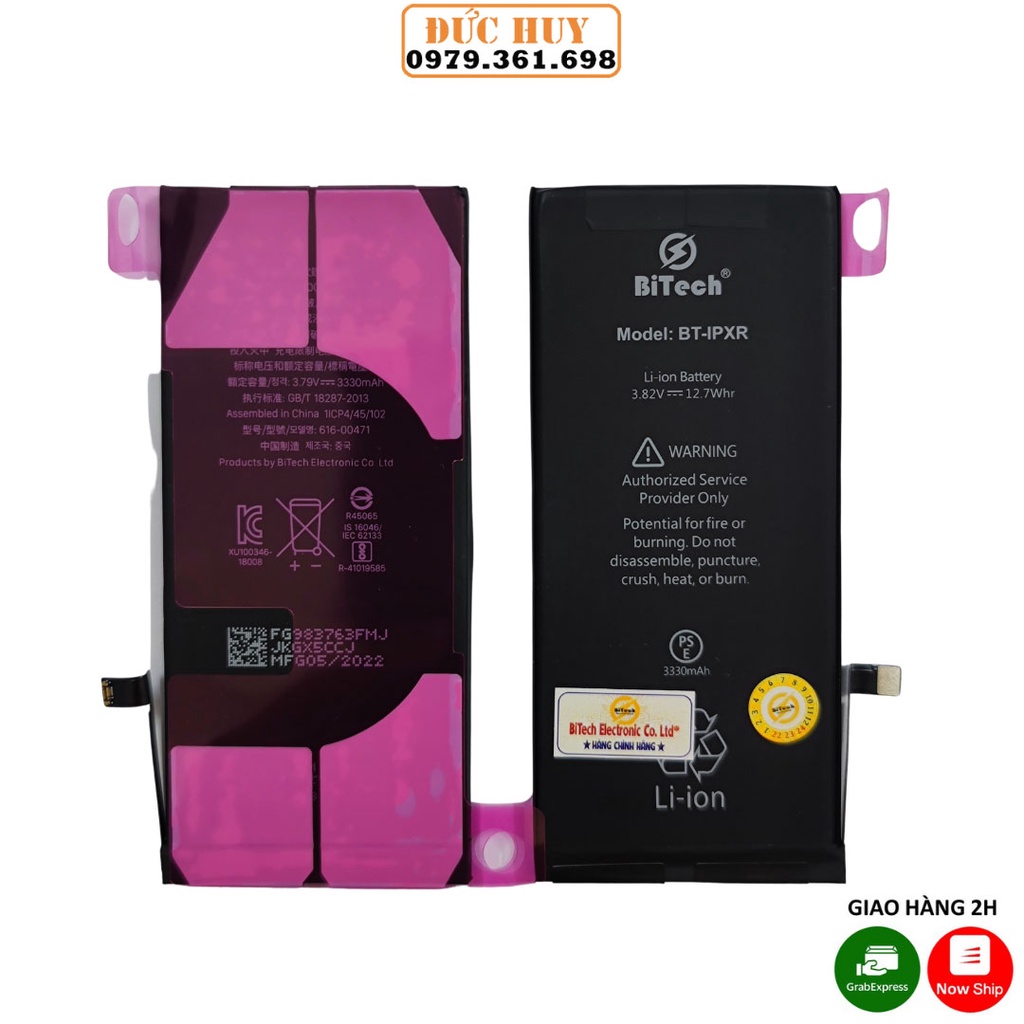 Pin IPXR Dung Lượng Cao BiTech BT-IPXR ( 3330 mAh )