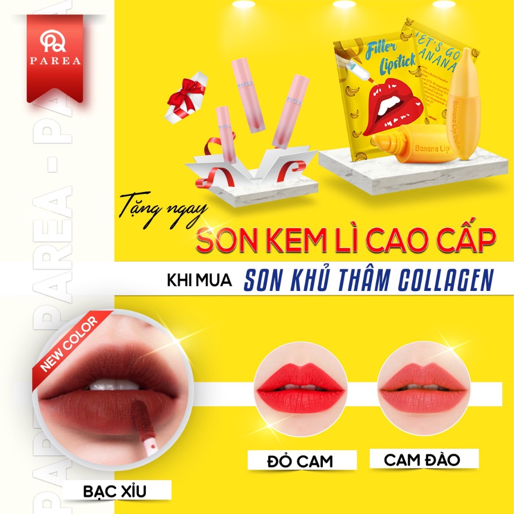 Son Khử Thâm Collagen, Son Chuối Banana fliller Lipstick, Hiệu Qủa Ngay Tuần Đầu Sử Dụng [ CHÍNH - HÃNG ]