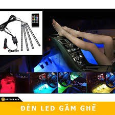 ĐÈN LED GẦM GHẾ NHIỀU CHẾ ĐỘ ĐỔI MÀU CHO XE Ô TÔ