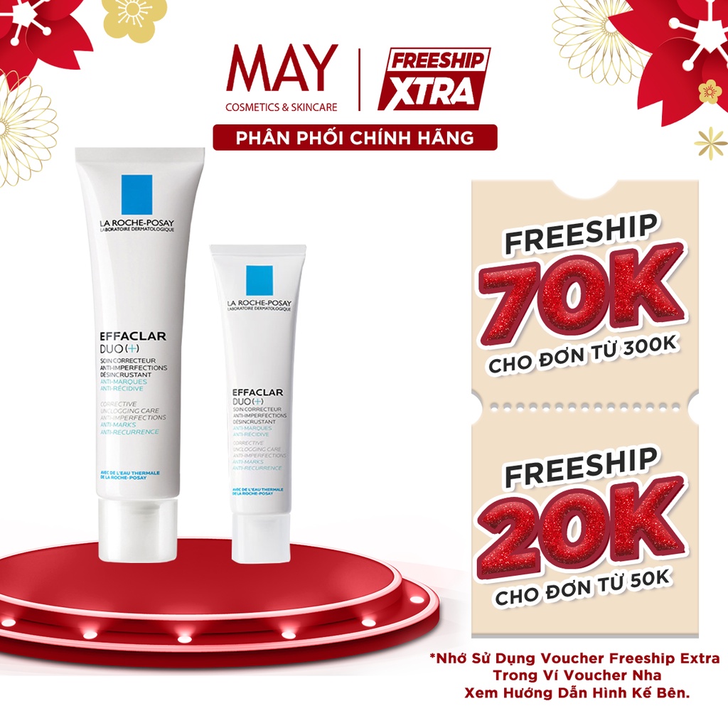 [Mã FMCGMALL -8% đơn 250K] Kem Giảm Mụn La Roche-Posay EFFACLAR DUO+ giảm mụn, ngừa thâm, thông thoáng lỗ chân lông