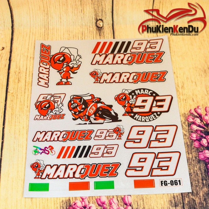 TEM XE MÁY NGUYÊN TẤM [TẶNG KÈM 1 TEM STICK]