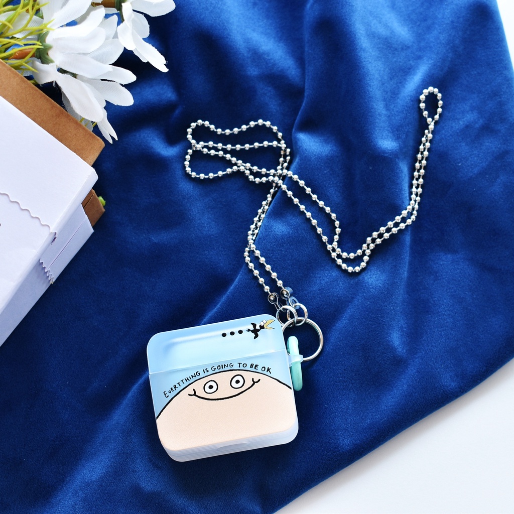 Vỏ Bảo Vệ Hộp Sạc Tai Nghe AirPods 1 2 Pro 3 2021 gen3 Hình Vuông Chất Liệu Silicon Tpu Mềm