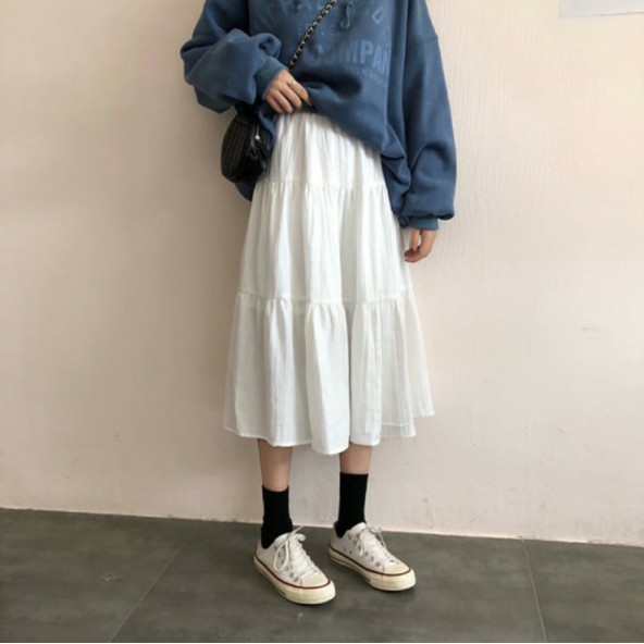 Chân Váy tầng voan 2 lớp ulzzang hàn quốc dễ thương CV02