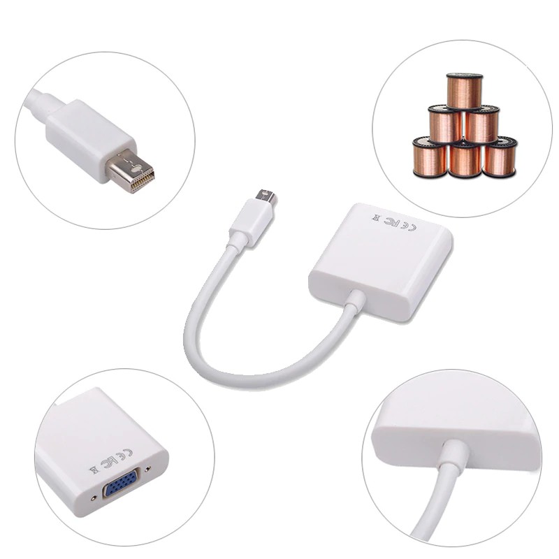 Đầu cắm chuyển đổi DP sang VGA chất lượng 1080p