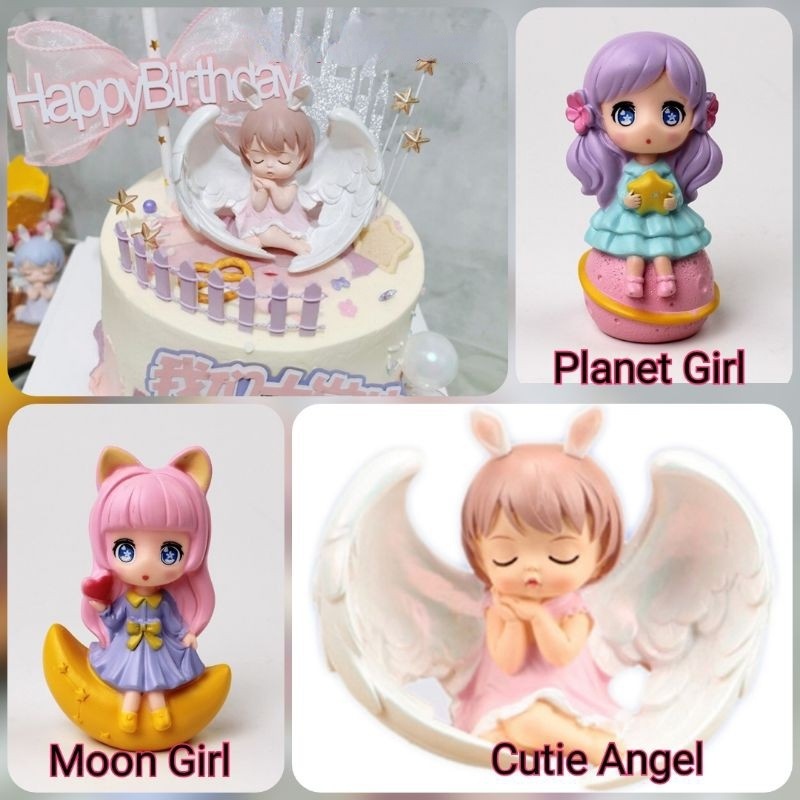 Búp Bê Công Chúa Trang Trí Bánh Kem Dễ Thương