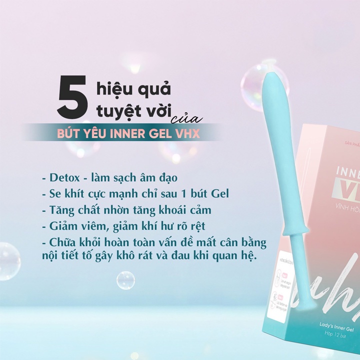 Inner gel bút tình yêu vĩnh hồng xuân VHX Slimming Care khử mùi làm hồng se khít vùng kín-